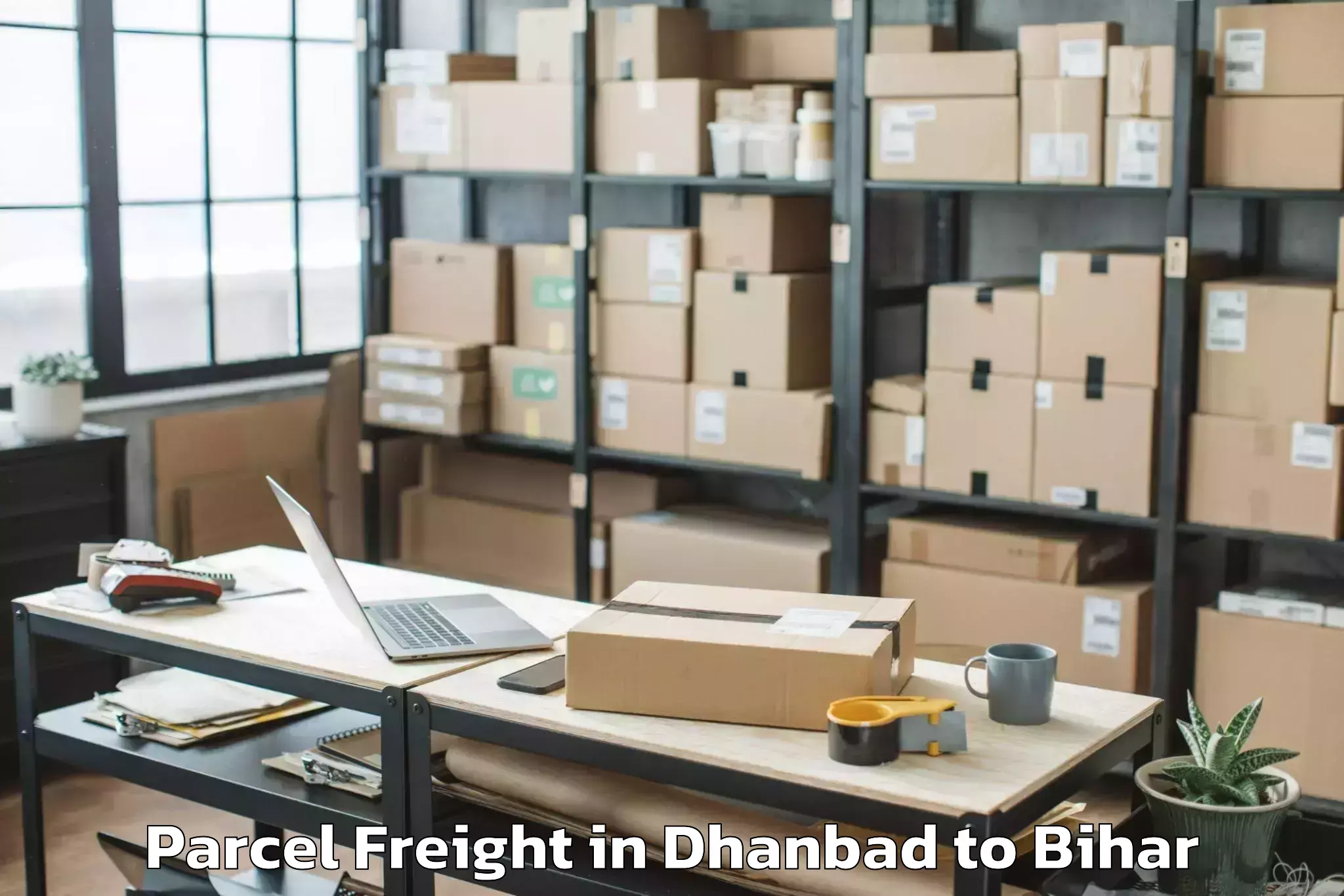 Book Your Dhanbad to Khizarsarai Parcel Freight Today